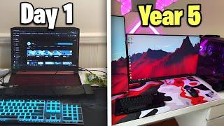 5 Year Gaming Setup Progression…