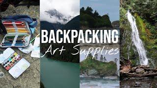 Backpacking Art Supplies : Washington National Parks