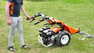 Noul Motocultivator Ruris 977. Test cu lama de cosire.