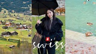 스위스 VLOGㅣSWISS  신혼여행ㅣ동상걸릴 뻔 한 융프라우 설산ㅣ그림같은 그린델발트 숙소 추천ㅣ인터라켄 맛집, 카페 추천