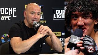 Dana White on Raul Rosas Jr. win at Noche UFC 306 "he's a tough kid"