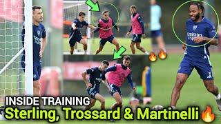 INSIDE TRAINING TODAY | Trossard, Sterling, Martinelli cooking in today session