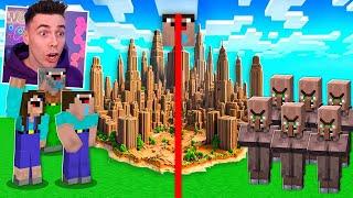 VILLAGERZY PODZIELILI WIOSKĘ NOOBKA NA PÓŁ w Minecraft! 