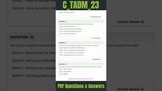 SAP Certified Technology Consultant - SAP S/4HANA System Administration Exam | C_TADM_23 Exam