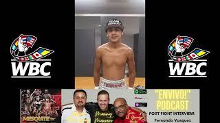 POST FIGHT INTERVIEW: Fernando “KID” Vasquez