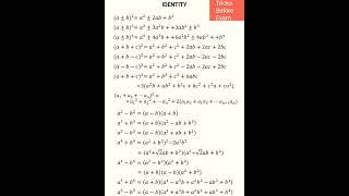 Algebra all Formula | Algebra Formula Revision | Algebra | #viralvideo #maths #shorts