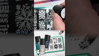 ️ Holiday Color Combos for Winter with Let It Snow M172 Stamping Plate | Maniology Nail Stamping