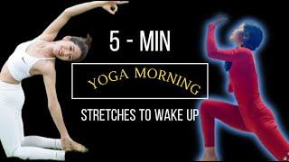 5-Min Morning Yoga Flow | Wake Up & Energize Your Body | Yoga for Beginners & Flexibility