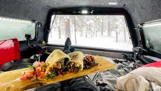 Blizzards and Burritos: Camp & Cook In My Truck