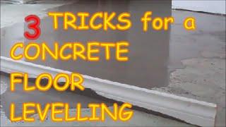 DIY Concrete Floor Leveling: 3 Tricks With Straight Edge How-to - MrYoucandoityourself