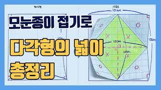 모눈종이 접기로 정복하는 다각형의 넓이 구하는 공식