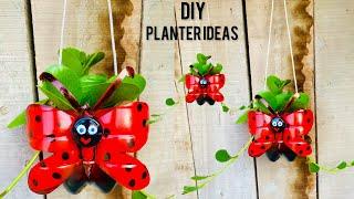 How to make planter with old plastic bottle ||balcony hanging garden ideas