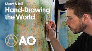 How a Cartographer Drew North America, Freehand | Show and Tell | Atlas Obscura