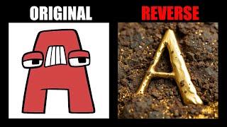 Reverse Alphabet Lore But In The Gold Mine (A-Z...) - Alphabet Lore Meme Animation - TD Rainbow