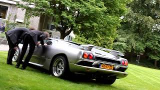 Amazing Classic Lamborghini Diablo rides at IVA Driebergen