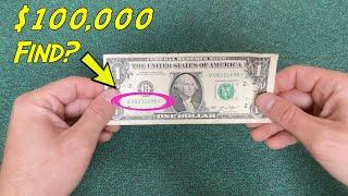 Bank Strap Searching $1,000 in $1 Bills - Currency Quest 2