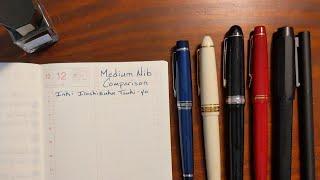Medium Fountain Pen Nib Comparison