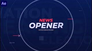 News Intro / Opener ( After Effects Template ) AE Templates