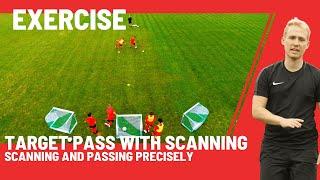 Train Passing, Scanning & First Touch | Youth Football Exercise: Target Passing with Scanning