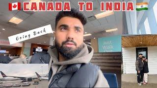 Canada to India  Full Journey in2024 | Full Air Canada Flight and Immigration 