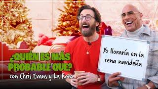 ¿Chris Evans y Dwayne Johnson llorarían en la cena de Navidad? | 'Código: Traje Rojo'