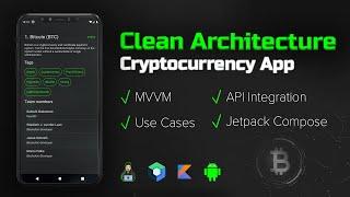 How to Make a Clean Architecture Cryptocurrency App (MVVM, Use Cases, Compose) - Android Studio