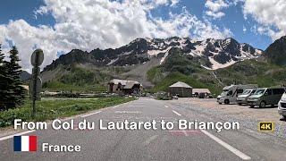 ROAD TRIP | Driving from Col du Lautaret to Stunning Briançon in 4K