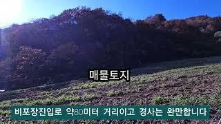 (제천토지)제천시 봉양읍 울고넘는 박달재인근  산속 조용한 토지 1344평/8천만원