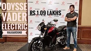 Odysse Vader Electric Motorcycle - Walkaround & Price | Hindi | GearFliQ