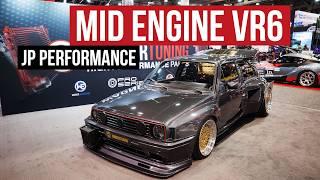 Most Batsh*t Crazy MK2 Golf w/ Mid-Mounted TT VR6 & Custom Kyza Widebody, by JP Performance