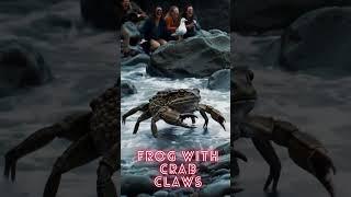 Realistic Frog-Crab Hybrid Caught on Shoreline  #aianimals #animalhybrids #aitech #animalfusion