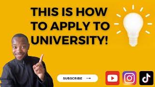 HOW TO APPLY FOR UNIVERSITY AND FUNDING! | TA MDIZO FUTURE DOKOTELA | SA YOUTUBER AND TIKTOKER