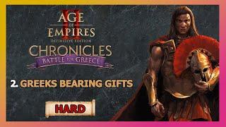 Age of Empires 2: Chronicles Battle for Greece Campaign Walkthrough Part 2 - Greeks Bearing Gifts