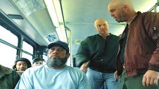 A Badass Old Man Beating Up Thugs On The Bus For Harassing Another Old Man