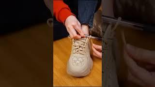 How To Tie Your Shoes FAST! #short #diy #collab #remix