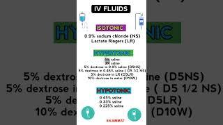 iv fluids (isotonic, hypertonic, hypotonic)