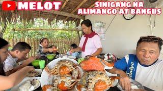 Melot | SINIGANG NA ALIMANGO AT BANGUS | NAG ALMUSAL KAMI SA KUBO