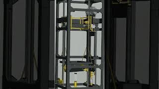 طراحی آسانسور روم لس #elevator #carlift #gearless