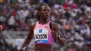 ️100m Women Rabat DiamondLeague 2025 - Jackson vs McCoy vs Sears #100m #rabat #africa#athletics