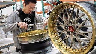 CUSTOM THREE PIECE WHEELS BEING ASSEMBLED FT. SENSEI6