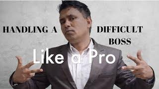 How to Handle Difficult Boss-Part 1  -Bobby Dsouza- Motivational Speaker-English & Hindi