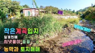 강원도 횡성부동산 계곡땅 횡성농막 횡성토지매매 [강원도 횡성군 갑천면부동산] #횡성군농막토지