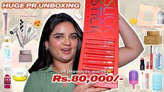 MASSIVE PR UNBOXINGHAUL WORTH ₹80,000  | Dyson Dupe , MILK Makeup, Nayanthara's Brand 🪄& More!