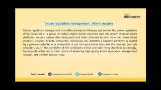 Online reputation management services  Get rid of negativity