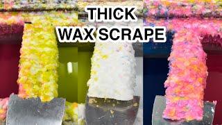 satisfying THICK wax scrape!! | scrapey scrapey