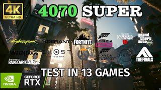 RTX 4070 Super + Ryzen 7 7800X3D: 13 Games Tested at 4K with Ray Tracing