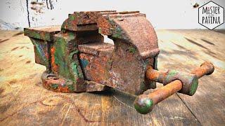 Very Rusty Stuck Vise Restoration | Mister Patina