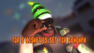 [SFM] TOP 5 DEMOMAN COSMETIC SETS! 2017 *outdated*