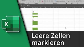 Excel leere Zellen markieren  Tutorial