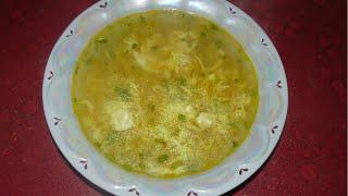 Легкий картофельный суп с яйцом.  Вкусный суп за 20 минут